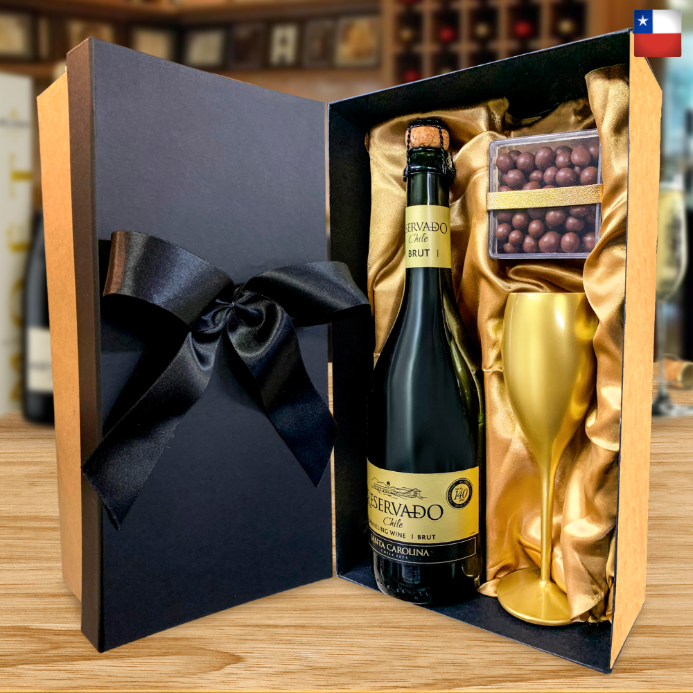 KIT ESPUMANTE CHILENO -  SANTA CAROLINA RESERVADO BRUT