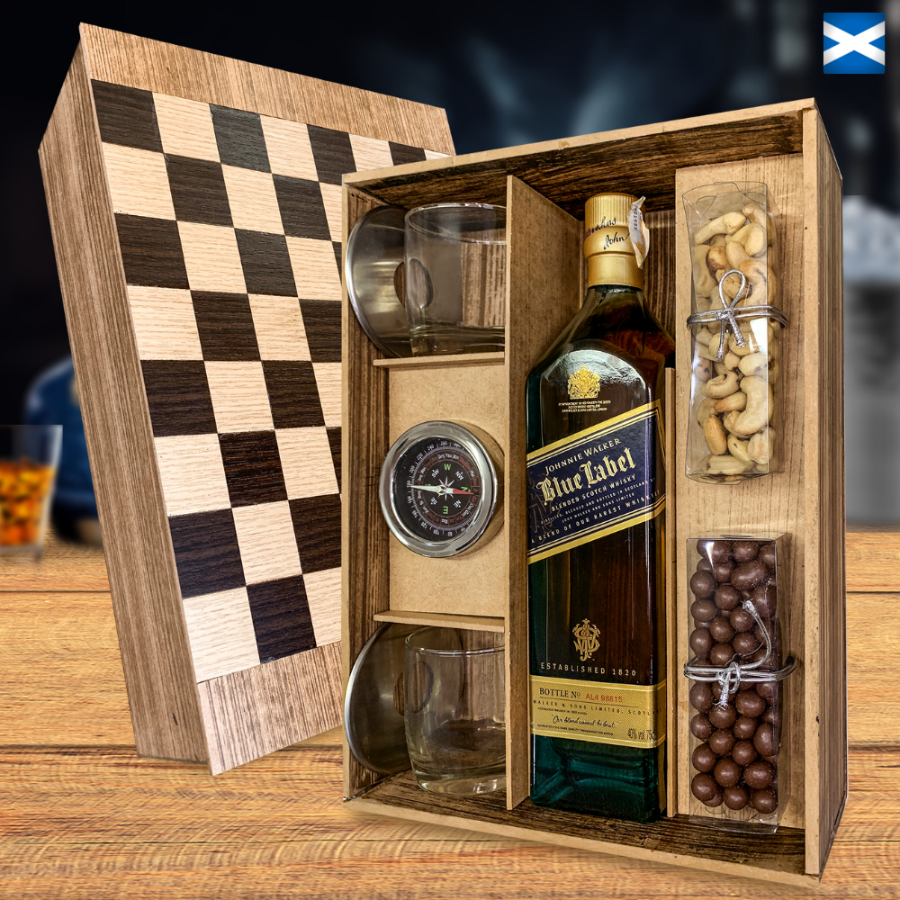 KIT WHISKY ESCOCÊS - BLUE LABEL