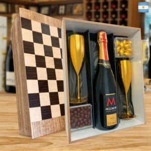 KIT ESPUMANTE ARGENTINO -      MUMM RESERVE XADREZ