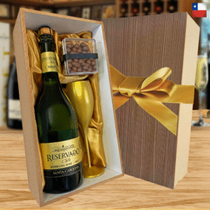 KIT ESPUMANTE CHILENO -  SANTA CAROLINA BRUT