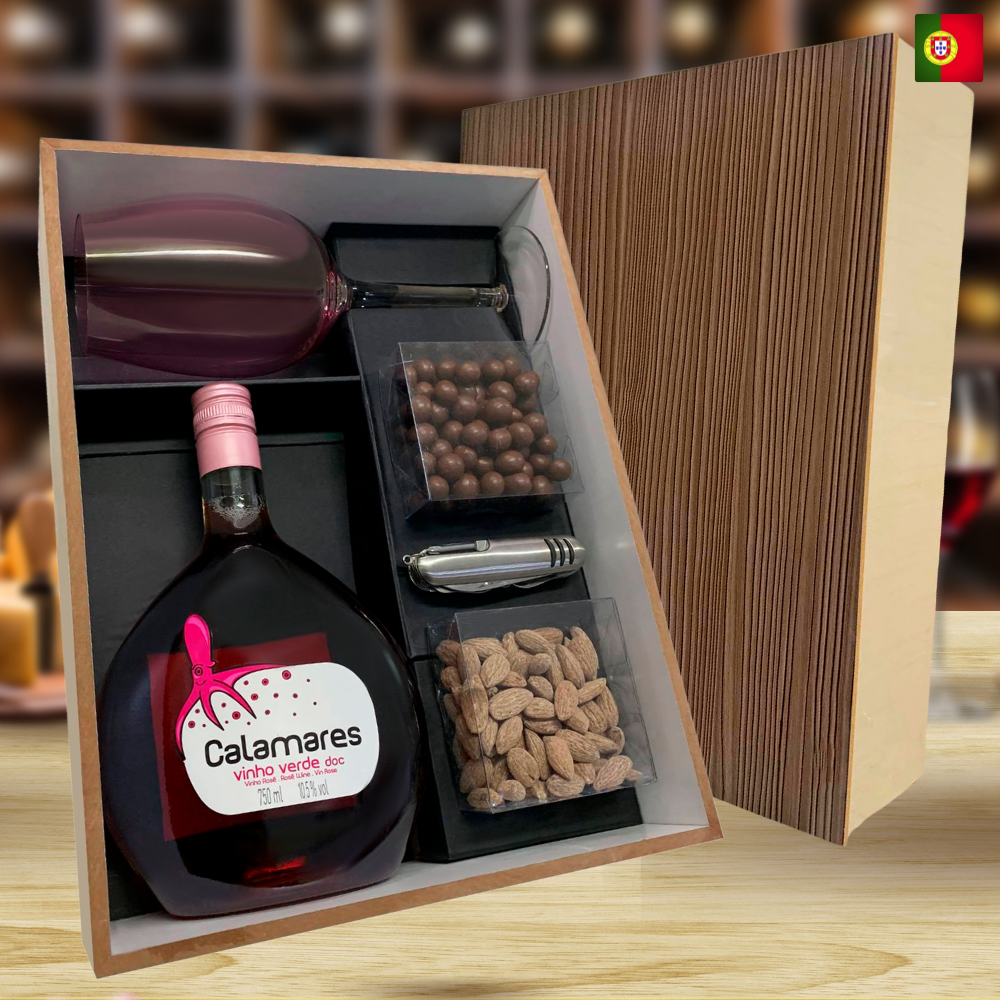 KIT VINHO PORTUGUES -        CALAMARES ROSE