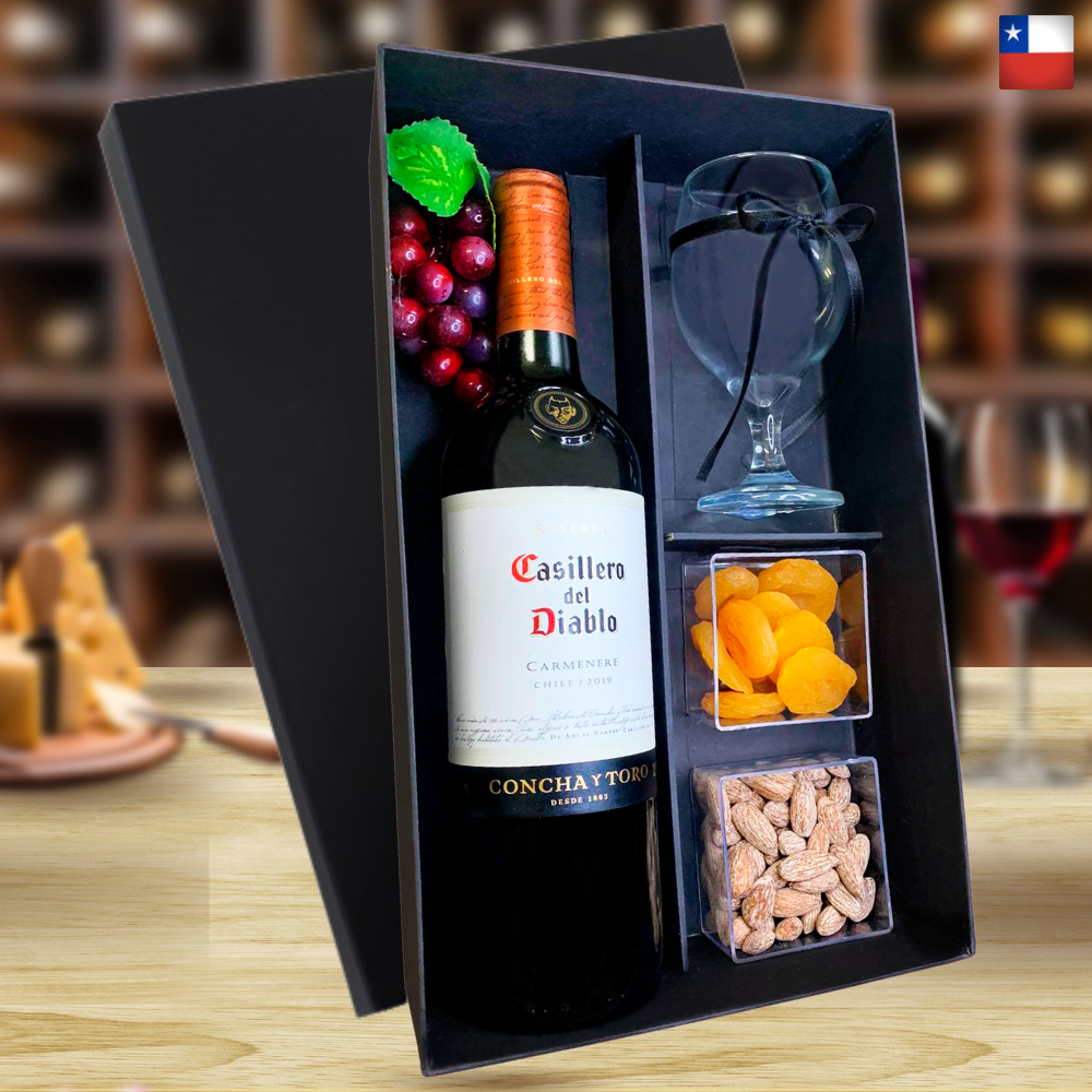 KIT VINHO CHILENO -  CASILLERO DEL DIABLO RESERVA