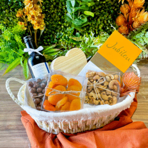 CESTA GOURMET VINHO & NUTS - VINHO CHILENO VENTISQUERO