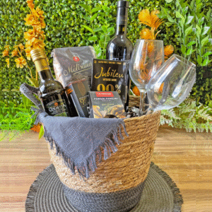 CESTA GOURMET - VINHO ESPANHOL PATA NEGRA