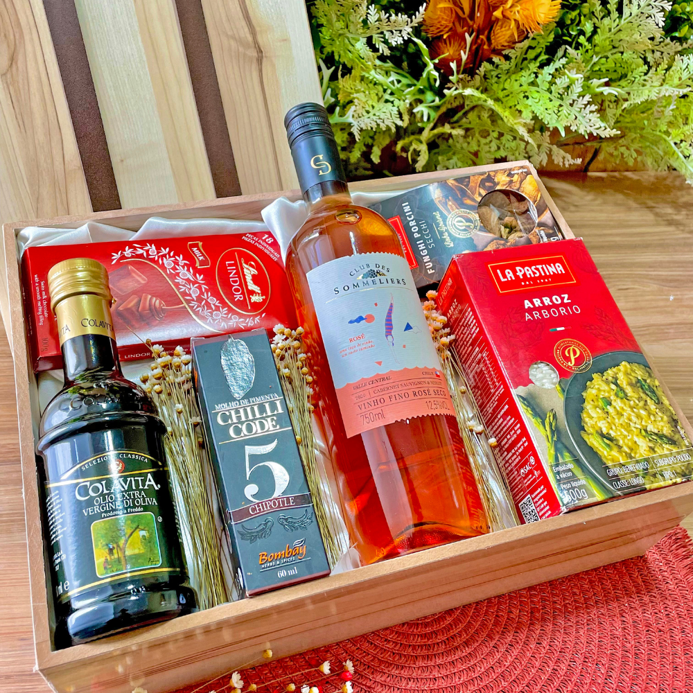 CESTA GOURMET - VINHO & RISOTO