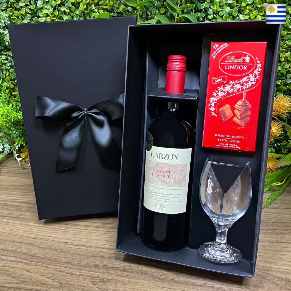 KIT VINHO URUGUAIO - GARZON RESERVA TANNAT & LINDT
