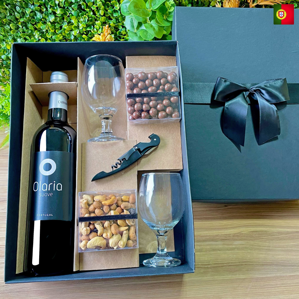 KIT VINHO PORTUGUÊS - OLARIA & NUTS