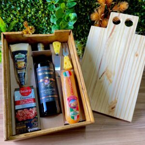 KIT VINHO ITALIANO - VITTORIO EMANUELE COM QUEIJOS