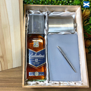 KIT WHISKY "OFFICE" - BALLANTINE'S 12 ANOS