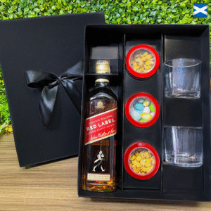 KIT WHISKY ESCOCÊS - RED LABEL & NUT'S