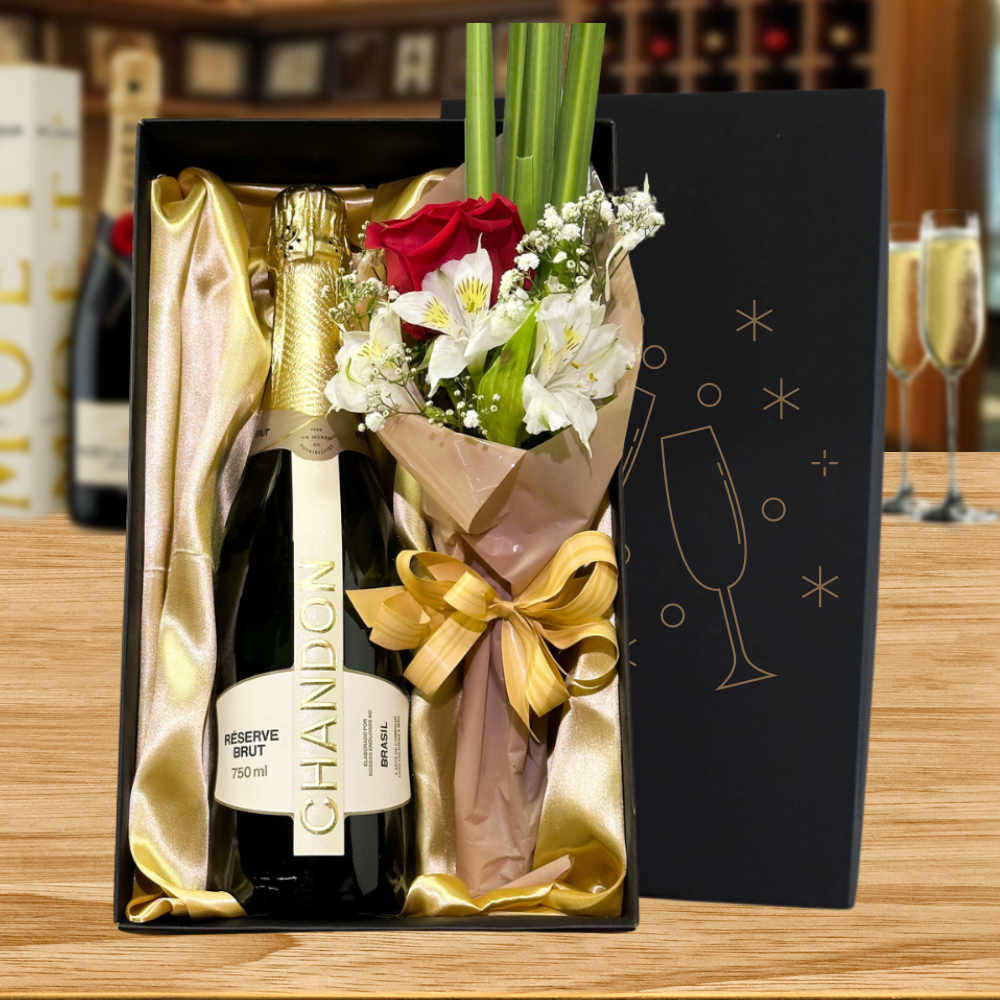 KIT ESPUMANTE - CHANDON & FLORES