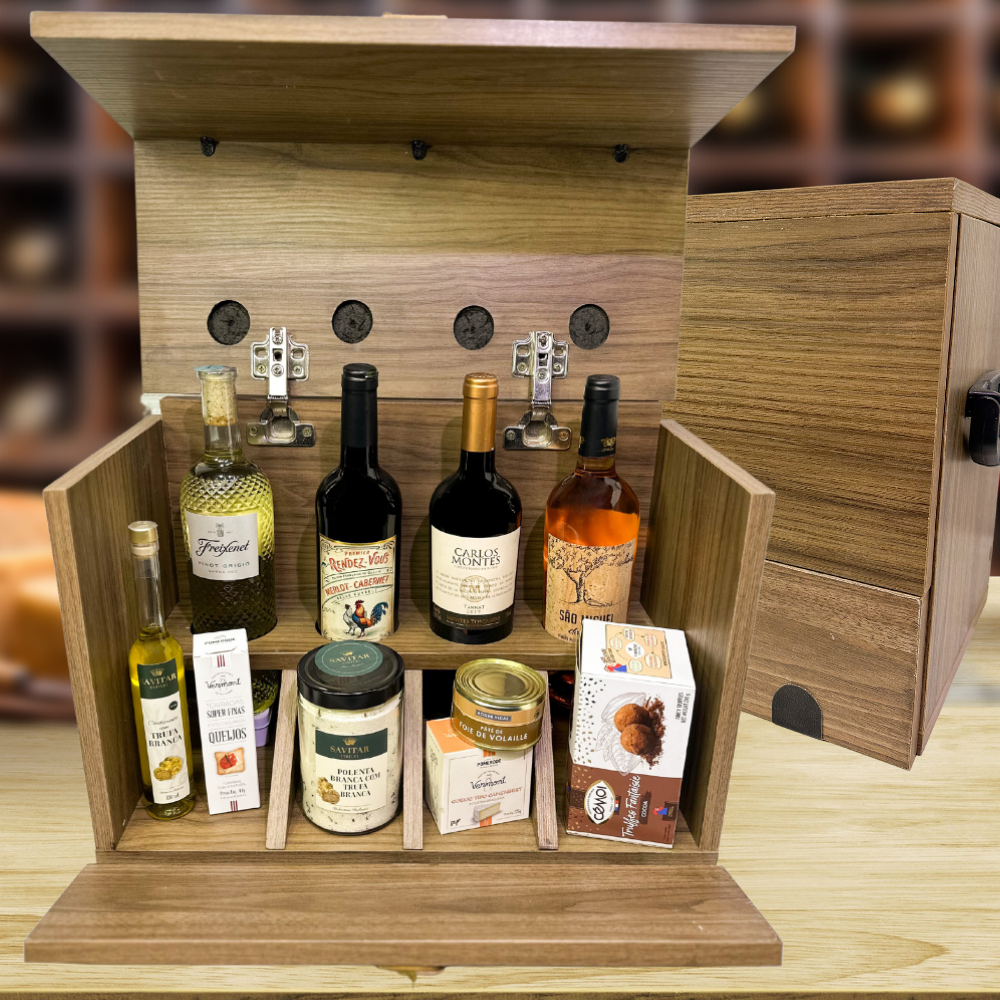 KIT VINHO - BAÚ DE VINHOS GOURMET
