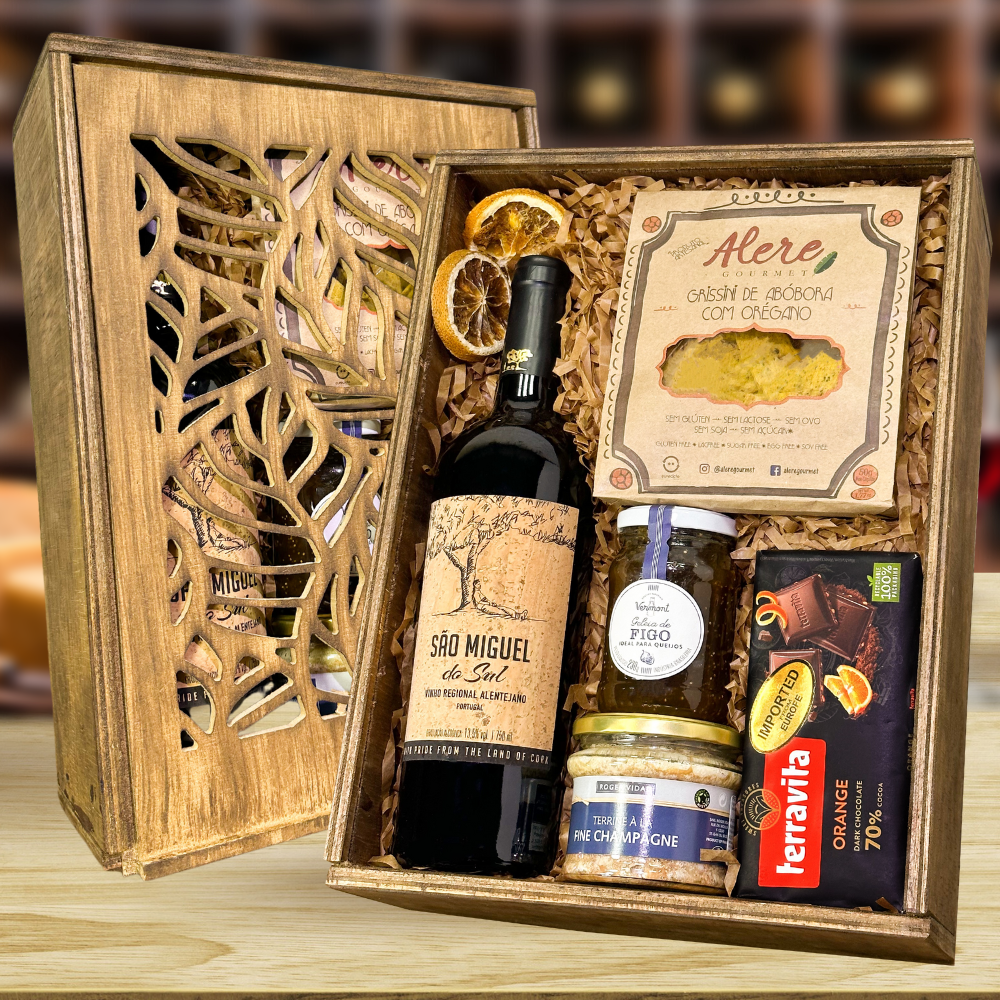 KIT GOURMET - VINHO PORTUGUÊS SÃO MIGUEL