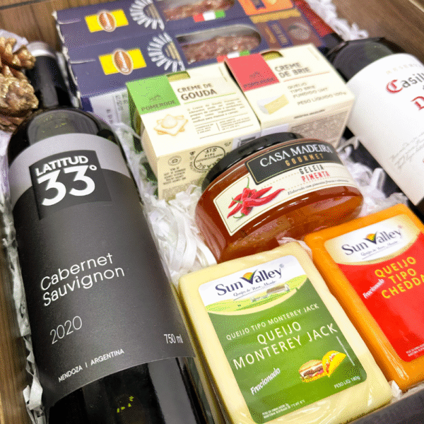 KIT GOURMET VINHOS - QUEIJOS & EMBUTIDOS - Imagem 2