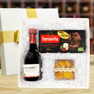 KIT VINHO FRANCÊS - J.P CHENET & CHOCOLATE IMPORTADO