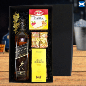 KIT WHISKY ESCOCÊS - BLACK LABEL & PETIT BRIE