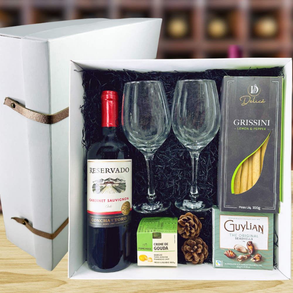 KIT VINHO CHILENO - CONCHA Y TORO & GOUDA