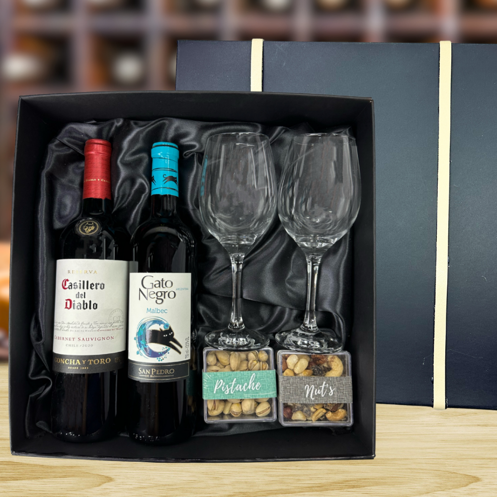 KIT VINHOS CHILENO – CASILLERO DEL DIABLO & GATO NEGRO