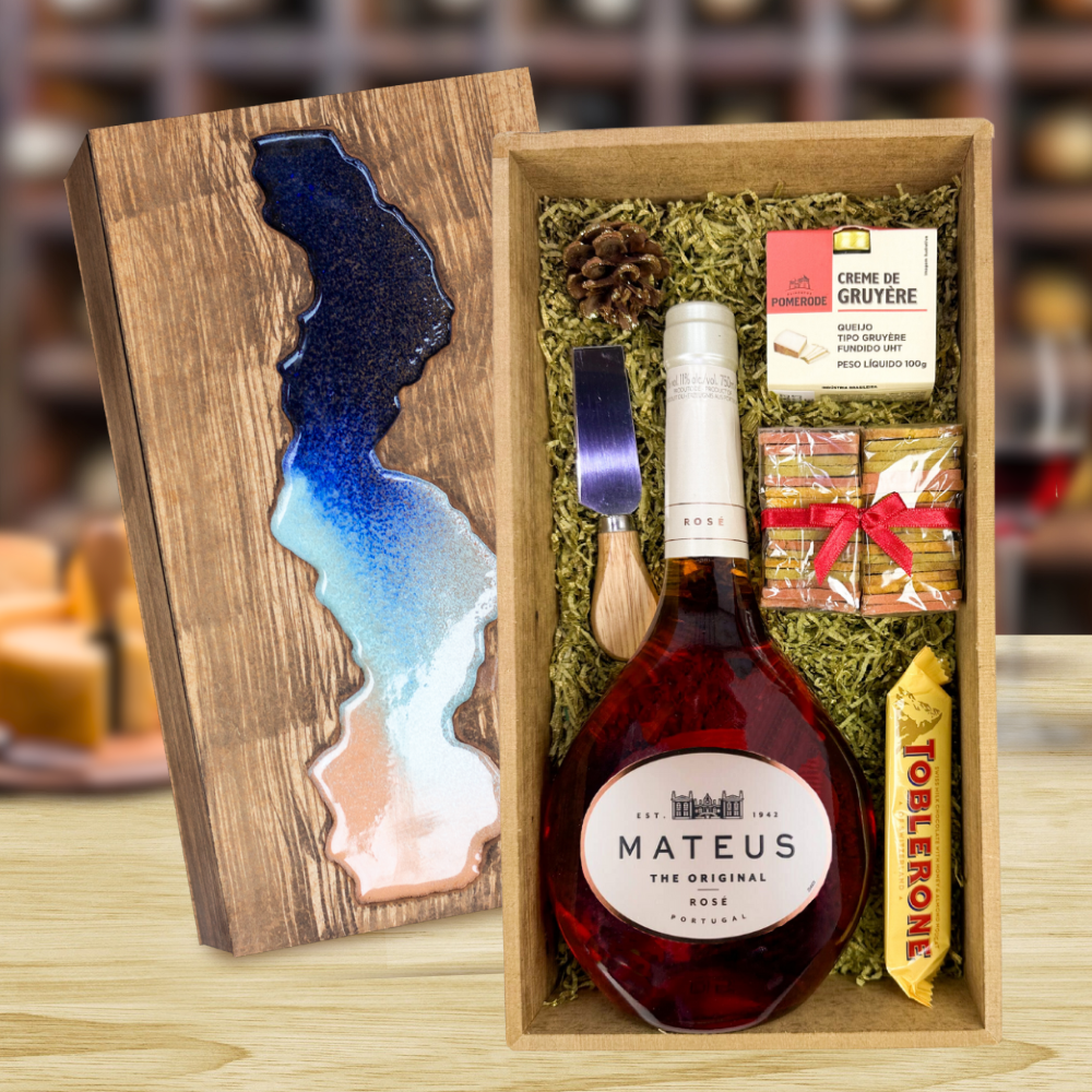 KIT VINHO PORTUGUÊS - MATEUS ROSÉ & GRUYERE