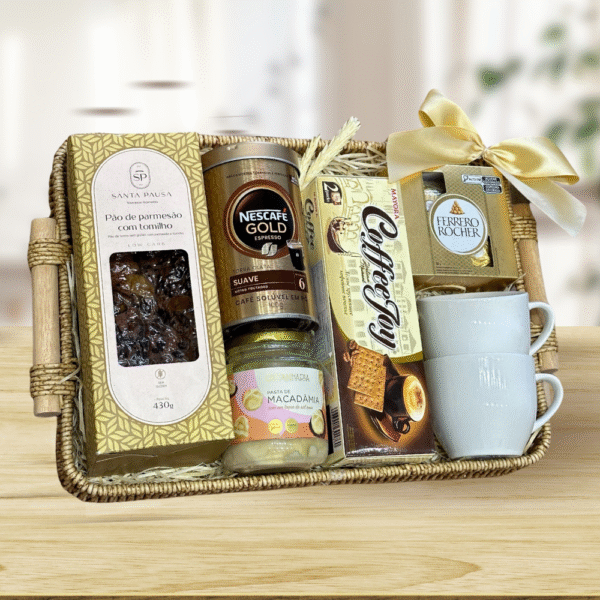 CESTA DE CAFÉ DA MANHÃ GOURMET