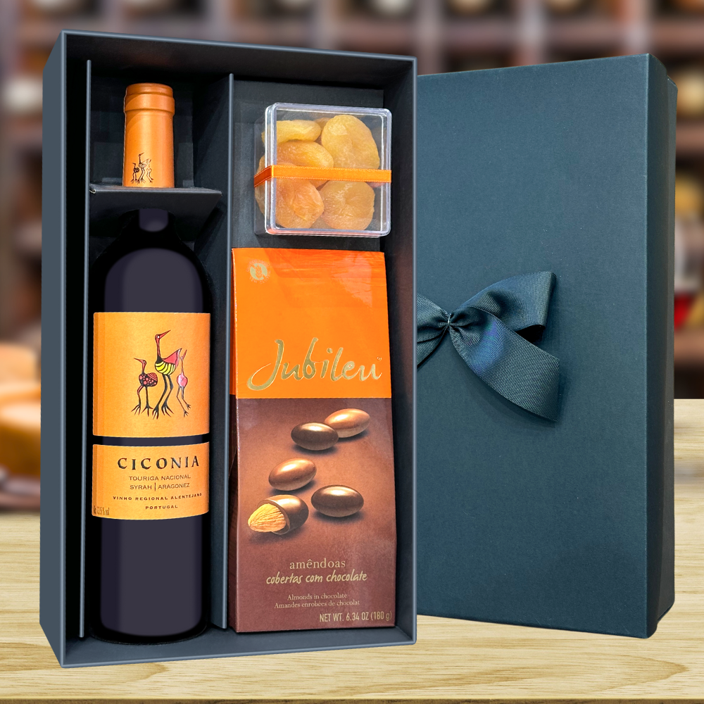 KIT VINHO PORTUGUÊS CICONIA & AMENDOAS