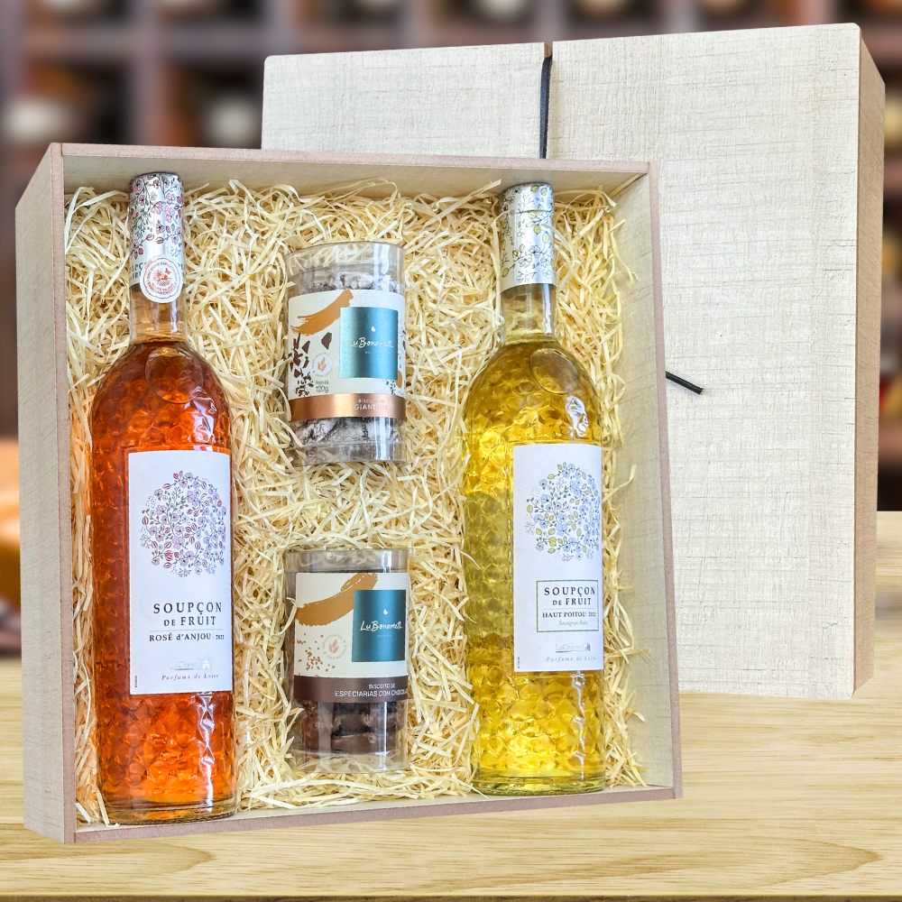 KIT VINHO FRANCÊS & BISCOITO LU BONOMETTI
