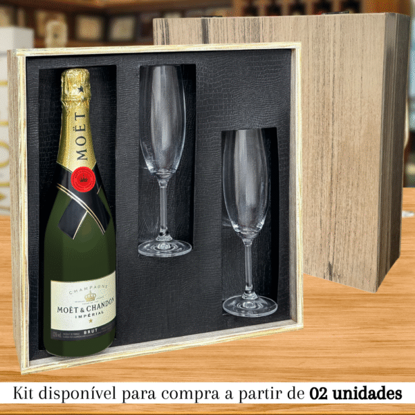 KIT ESPUMANTE FRANCÊS MOET & CHANDON