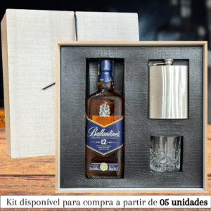 KIT WHISKY ESCOCÊS – BALLANTINE’S 12 ANOS