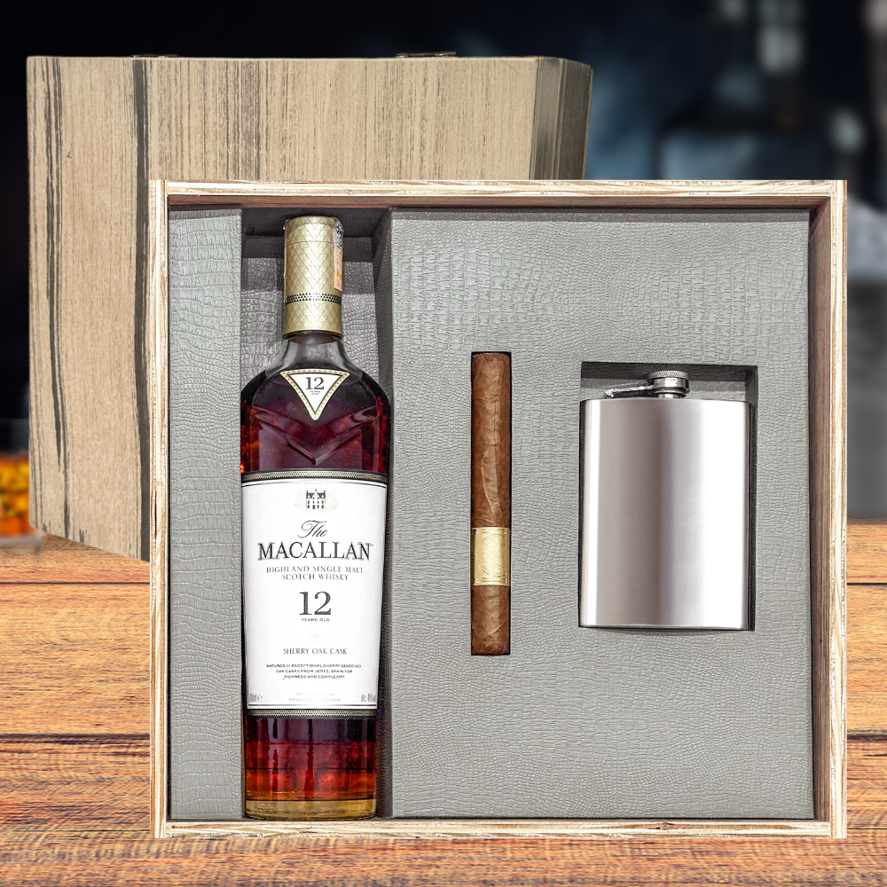 KIT WHISKY MACALLAN 12 ANOS