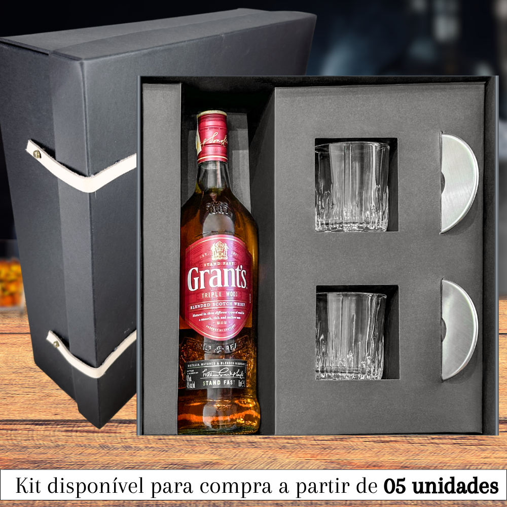 KIT WHISKY GRANTS TRIPLE WOOD
