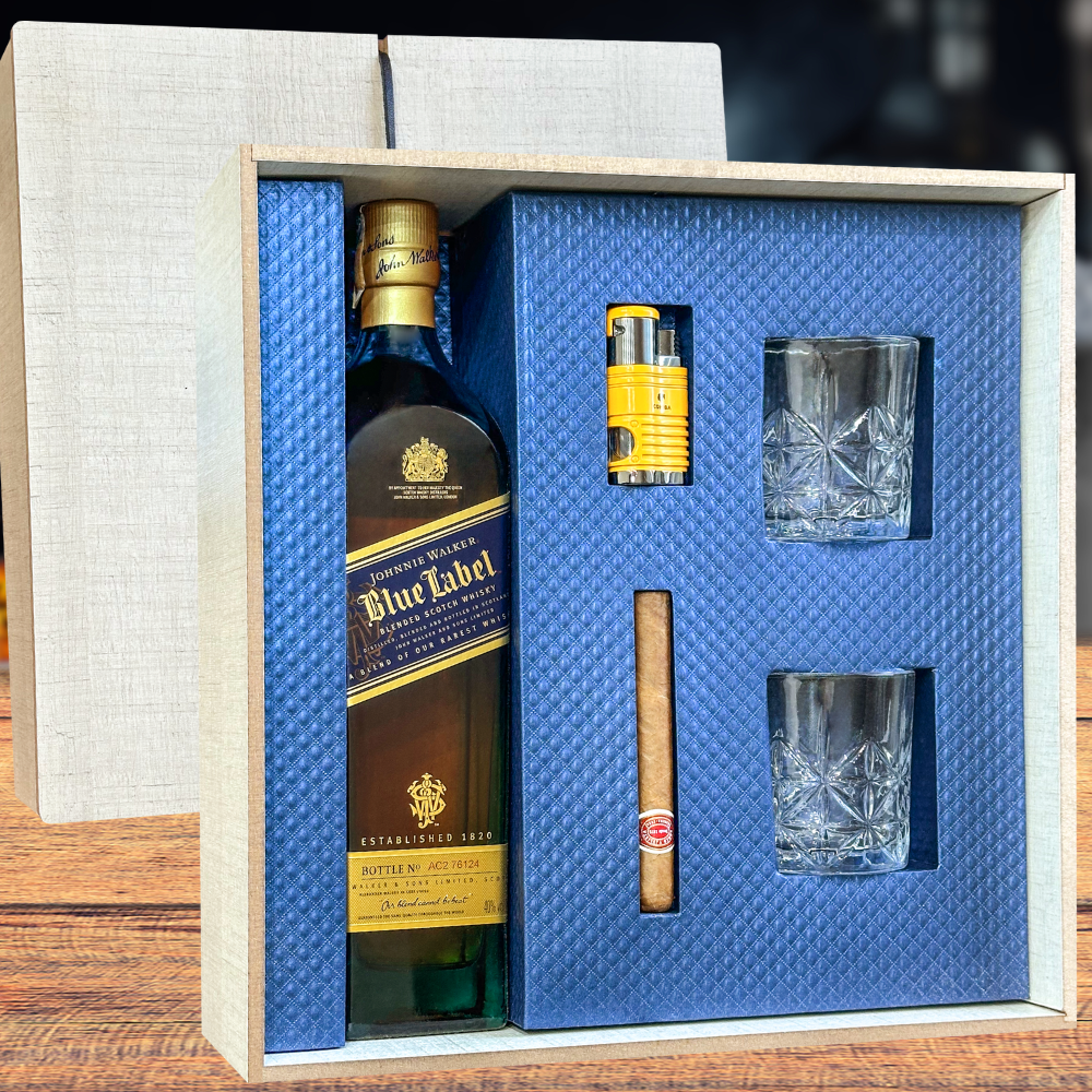 KIT WHISKY ESCOCÊS BLUE LABEL 